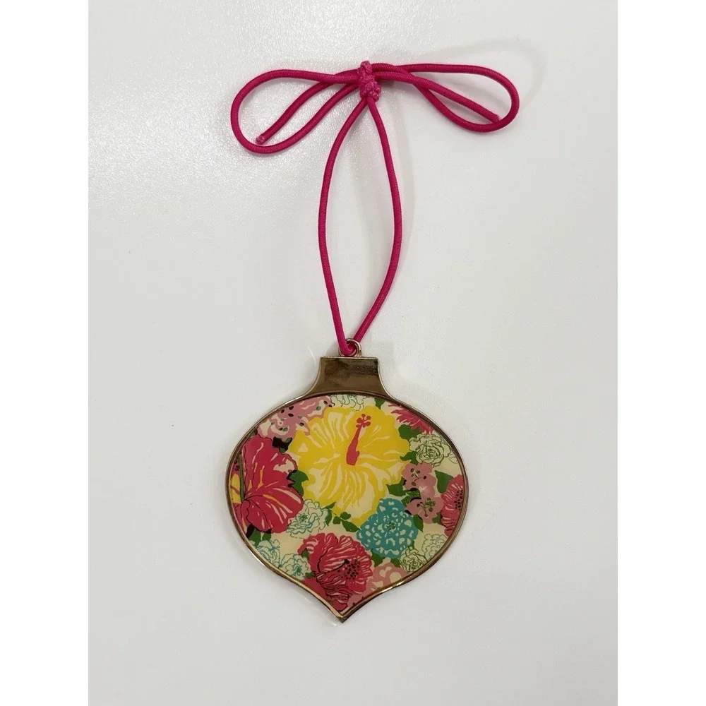 Lilly Pulitzer Heritage Floral Enamel Ornament GWP